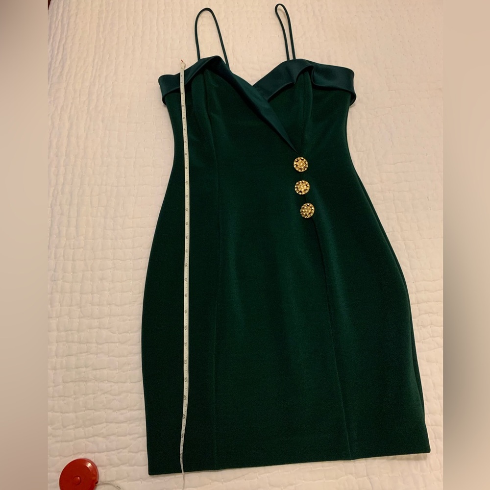 Betsy & Adam NWT Vintage Green Cocktail Dress and Jacket - Picture 7 of 16